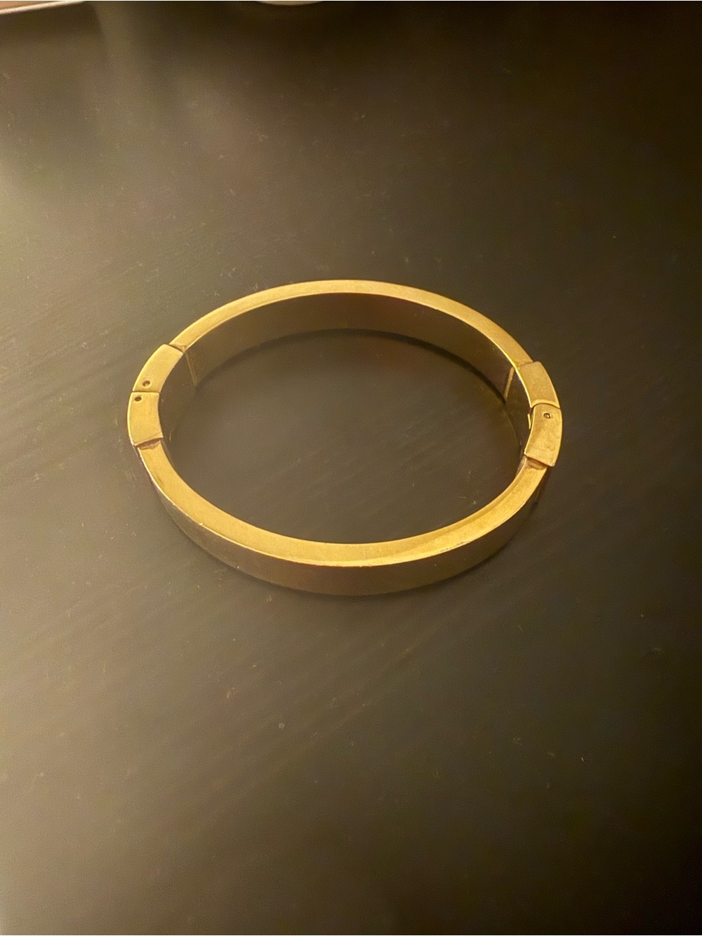 Michael Kors Gold Tone Hinged Bangle Bracelet